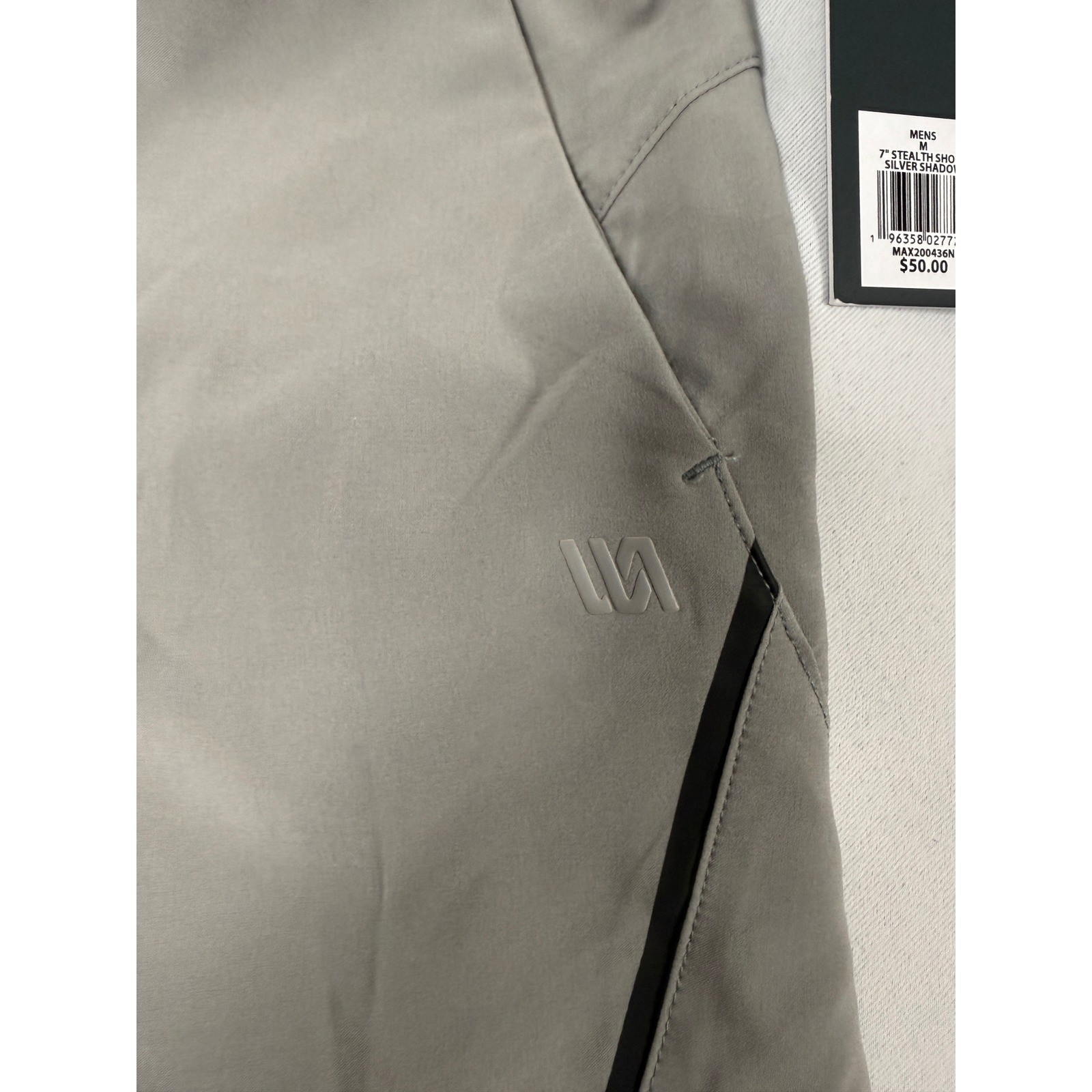 VRST Mens 7 Inch Stealth Short Silver Shadow Grey Relaxed Fit Medium MAX200436N image 5
