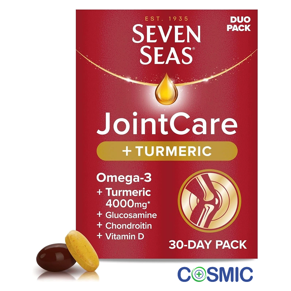 Seven Seas JointCare Omega-3 and Turmeric 30 tabs+30Caps, 4000 mg = 60 Packs - Image 17