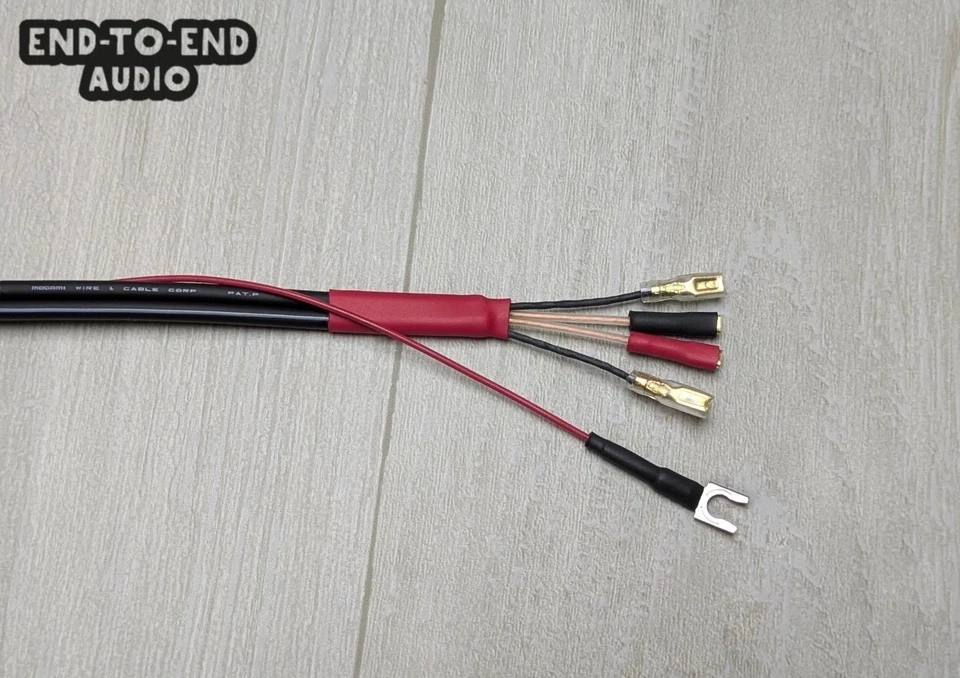 DUAL Turntable Replacement Cable | Mogami Audio Cable | Neutrik Gold RCA Spade - Image 3 of 4
