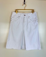DSQUARED2 Vintage Midi Denim White Skirt Y2K A-Line Opium Grunge Glamour IT44/M