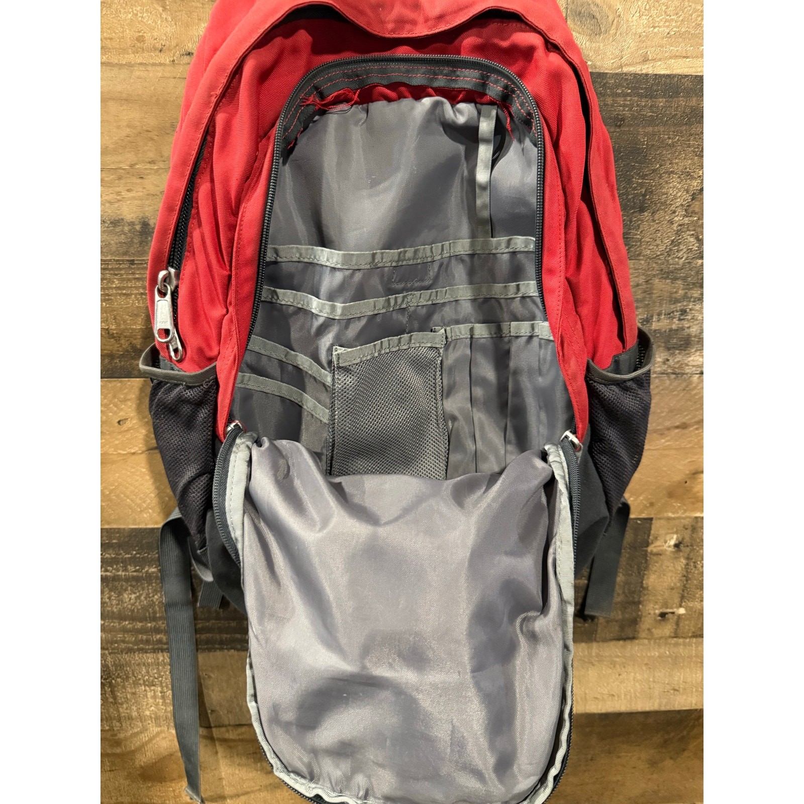 North Face Jester Backpack- Red/Gray - image 7