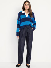 Old Navy High Waisted Billie Straight Ankle Trouser-Blue- Size XXL-NWT
