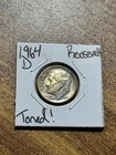 1964 D Roosevelt Silver Dime Nice Toned Toning Coin (Raw13927)