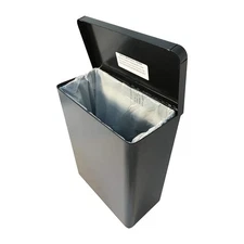 S.A.. TD1000BK Sanitary Napkin and Tampon Disposal Receptacle – Surface Mount...