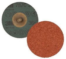 3M Roloc Fibre Disc 787C, 36+, TR, 3 in, Die R300V