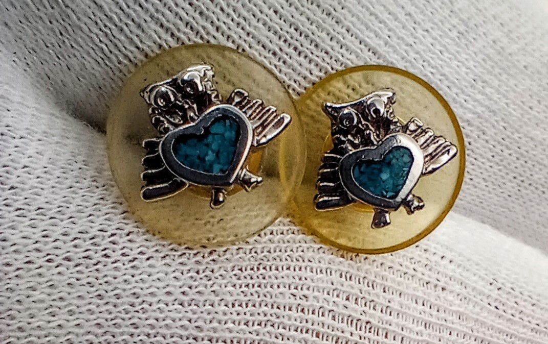 Beautiful Vintage Owl Earrings - image 6