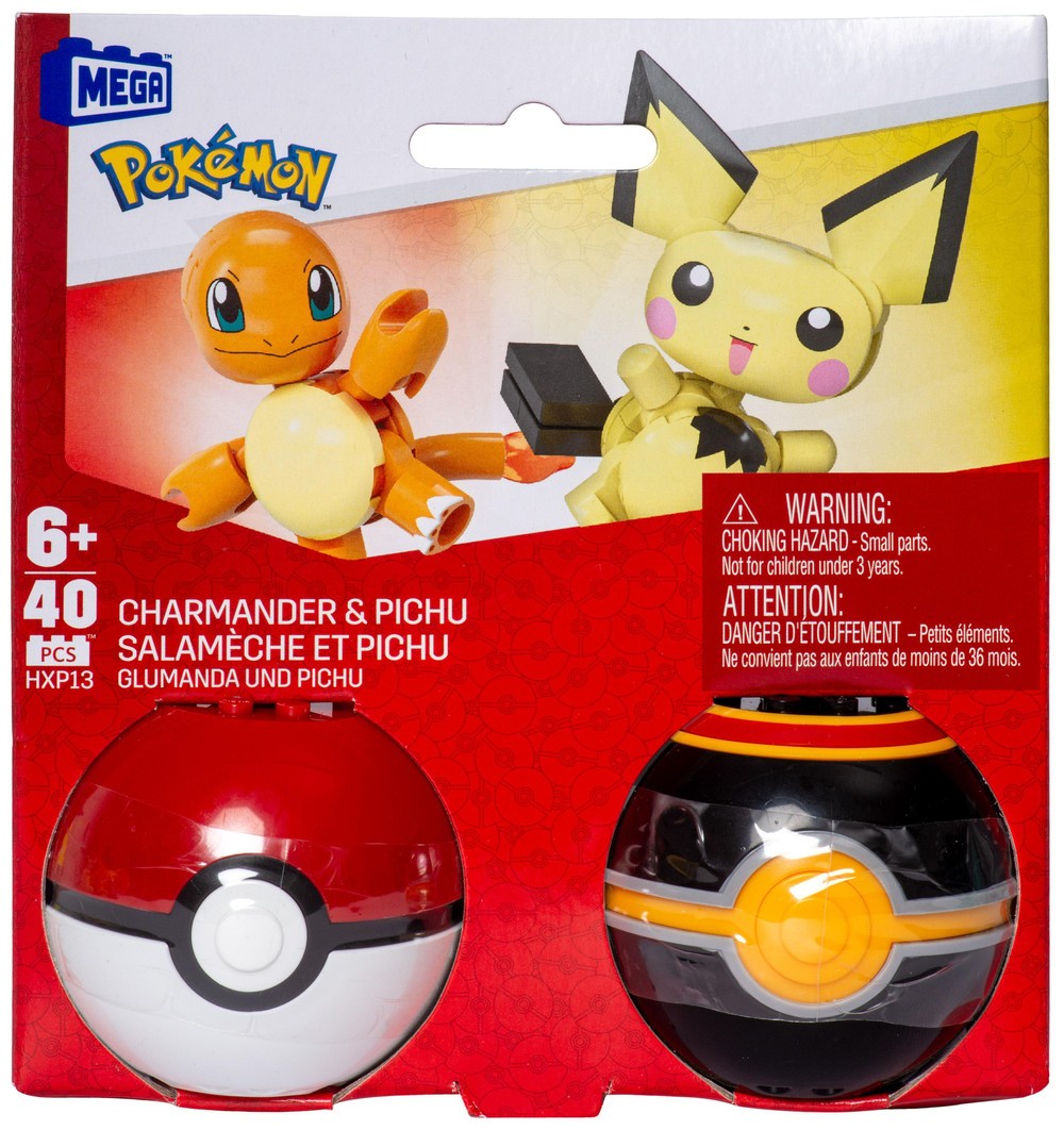 MEGA Pokmon Pok Ball Coll Coll Of 3 - Charmander And Pichu Os 27284126 7890₽