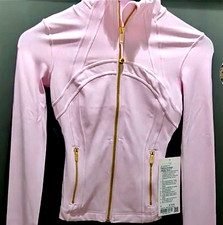LAST ONE LULULEMON Define Cropped Jacket Nulu Pink Organza Gold Gold Size 0 NWT