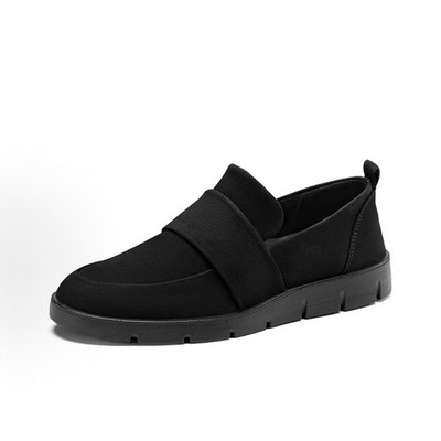 ECCO WOMEN'S 40 BELLA NUBUCK LOAFER BLACK SLIP-ON NIB 28230302001