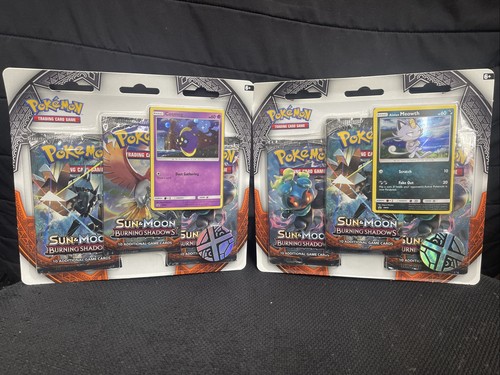 pokemon burning shadows 3 pack blister * 1 Of Each Promo * - Picture 1 of 5