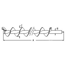 Horizontal Unloading Auger 18 foot Fits New Holland Fits Case IH 5140 7140 7120