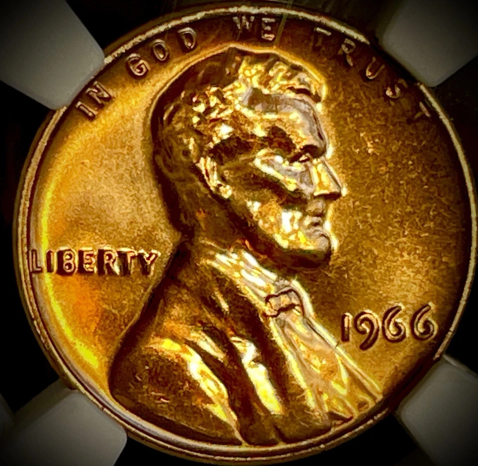 1965 SMS 1C NGC MS65RD Ms66,ms66 LINCOLN MEMORIAL CENT SPECIAL MINT SET NGC 3coi - Image 3 of 4