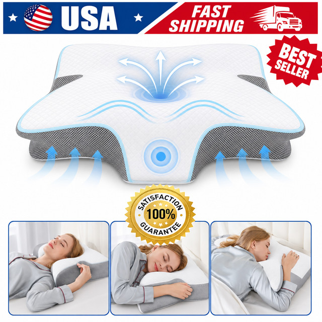 Contoured Cervical Support Pillow