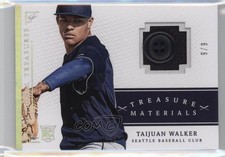 2014 Panini National Treasures Treasure Materials Buttons 6/6 Taijuan Walker 2x6