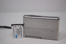 Olympus Stylus 1050 SW 10.1MP Digital Camera Silver Point Shoot Tested w/Batt