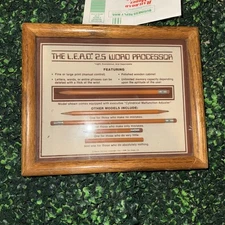 Vtg '84 LEAD 2.5 Funny Word Processor Framed Pencils Display by Hector Sanchez
