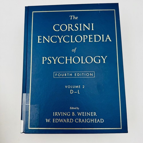 Corsini Encyclopedia of Psychology Vol. 1-4 Complete Set by W. Edward Craighead - Imagen 8 de 15
