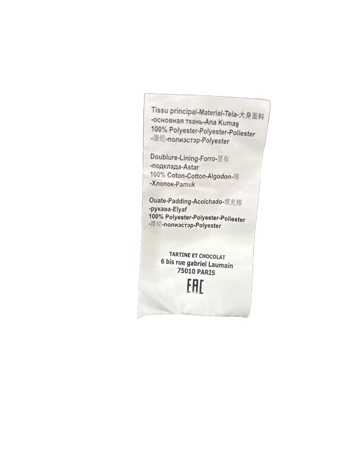 Tartine Et Chocolat Navy Puffer Coat, NEW WITH TAGS - Image 2 of 4