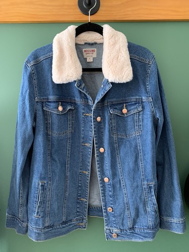 Mossimo Denim Jacket Coat with Sherpa 