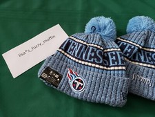 Tennessee Titans New Era knit pom hat beanie NWT NFL OnField 2018 RARE REVERSE