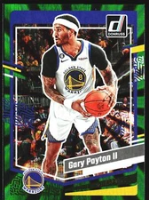 Gary Payton II 2023-24 Donruss Optic Green Laser HOLO Golden State Warriors