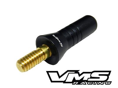BLACK UNIVERSAL BILLET SHORT SCREW IN ANTENNA 1.5'' 35MM - TOYOTA