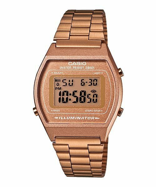 gold classic casio watch