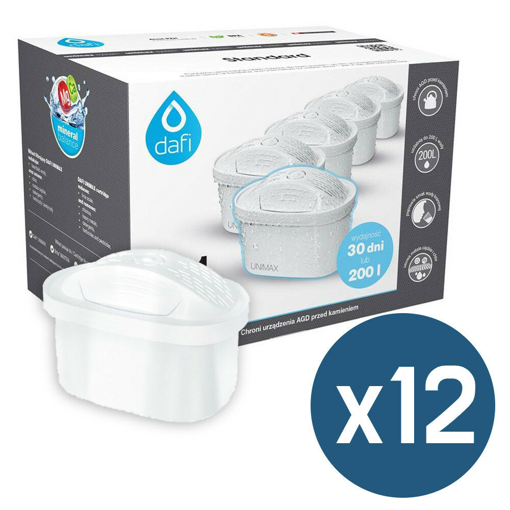 12 cartuchos Dafi Unimax compatible para Brita Maxtra pearlco filtro de agua