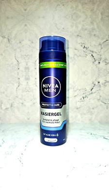 NIVEA MEN Rasiergel Protect & Care 200ml ALOE Vera und Phantenol pflegt Neu