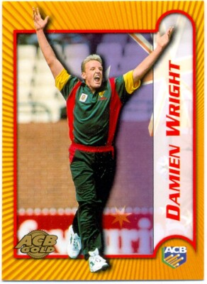 2000 ACB Gold Australian Cricket Signature series S8 Damien Wright - TAS Tigers