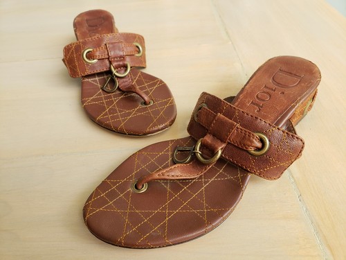 dior brown sandals