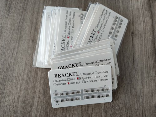 Brackets dentales Brackets estándar Edgewise 022 sin gancho Base de malla - Imagen 7 de 16
