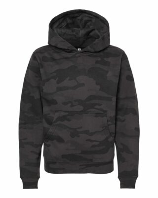 Independent Trading Co. Midweight Hoodie - Charcoal Heather, 80/20 Cotton/Poly, Front Pocket (Size Small) - View #12