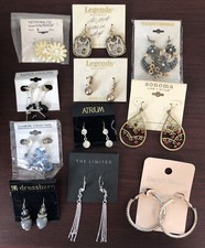 Lot of 11 Pair NEW Fashion Earrings - Dress Barn, Davids Bridal, Legends, Etc