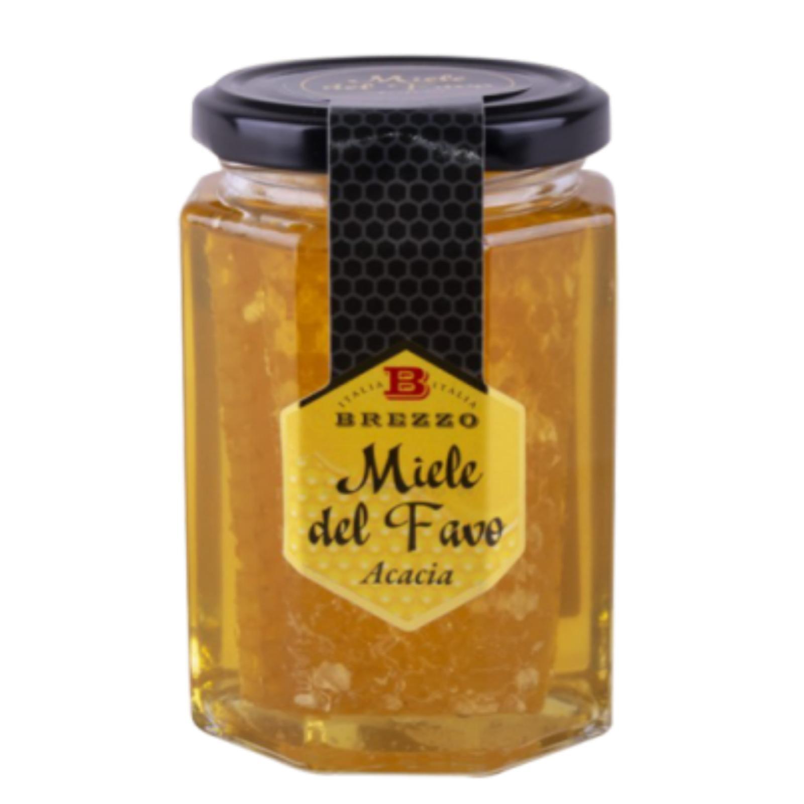 Miele Brezzo Miele Del Favo Di Acacia Vasetto da 250 g Miele Italiano