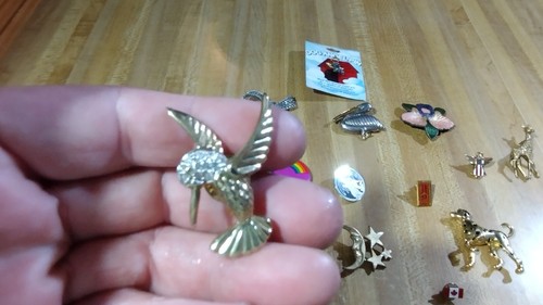 Huge Pin/Brooches Lot,animals,hummingbird,flags,christmas trees.......! - Picture 8 of 11