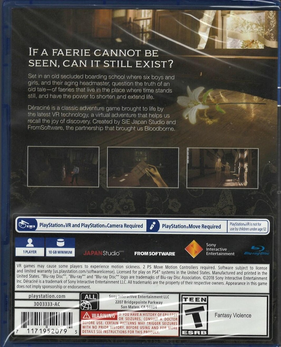 Deracine (VR専用) Amazon.co.jp: 【PS4】Déraciné (VR専用) : ゲーム