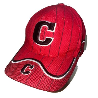 Chicago Windy City Red Pin Stripe C Travel baseball cap hat Strap Back