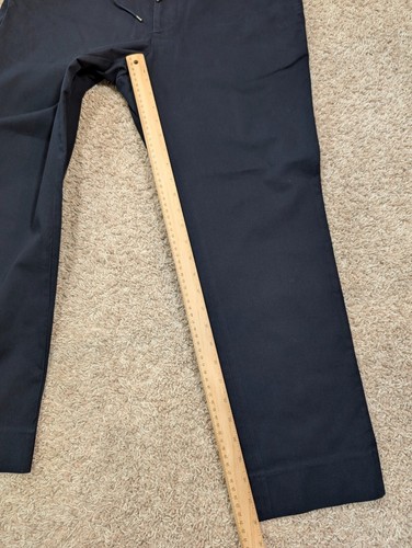L'Estrange London The 24 Pantalone Pantalone Pantalone Coulisse Uomo Taglia XL Blu Navy - Foto 2 di 15
