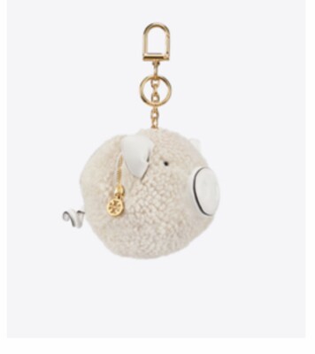 tory burch pig keychain