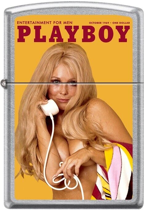 Zippo Playboy October 1969 Cover Street Chrome Windproof Lighter NEW RARE. Available Now for 20.13