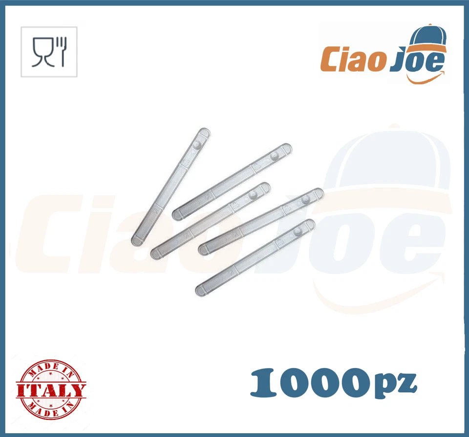 Palette Caffè di Plastica sfuse non imbustate monouso palettine bar 1000 pz