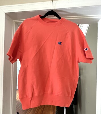 Champion Short Sleeve Crewneck Sweatshirt Mens Small Reverse Weave