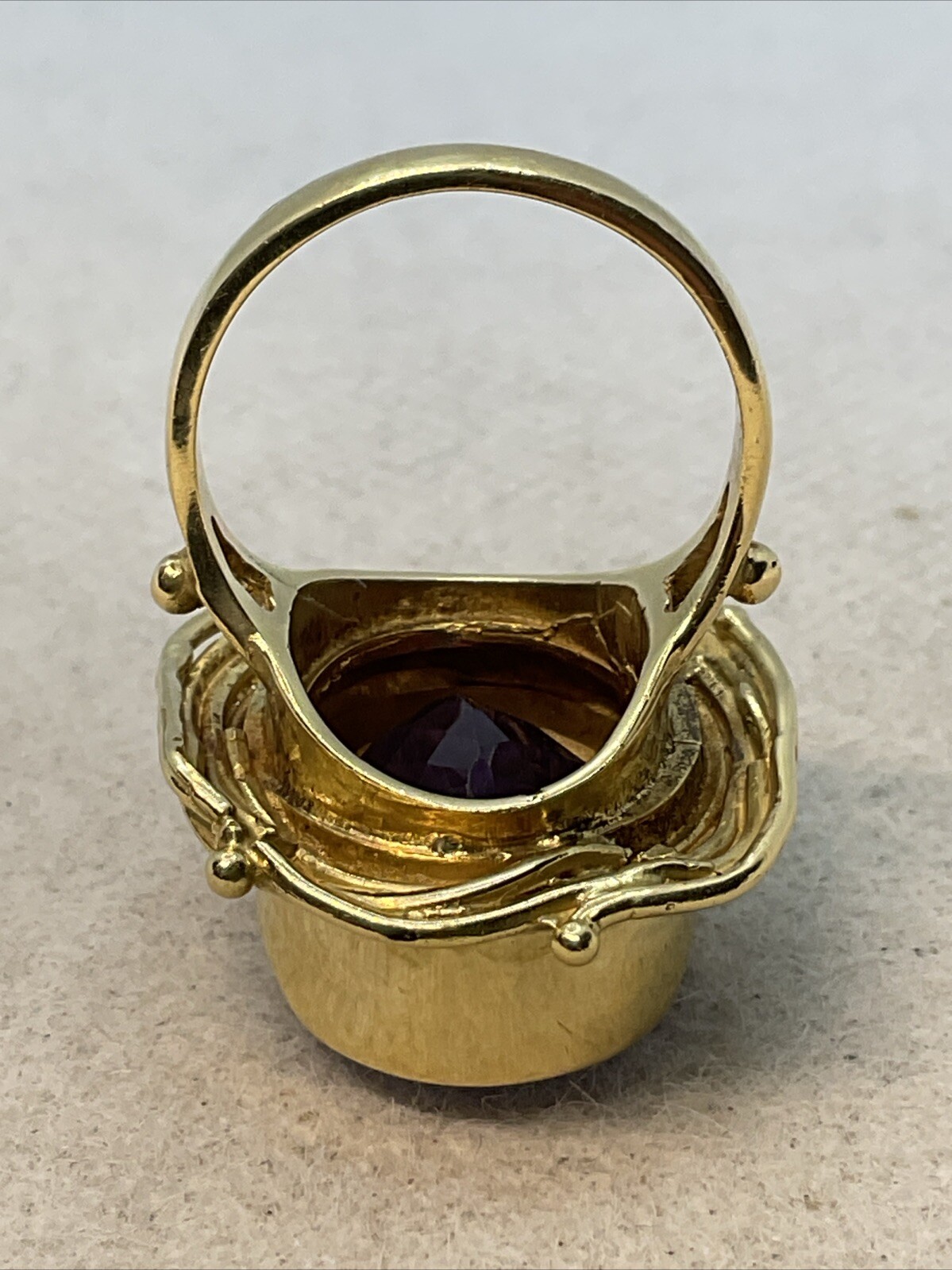 IMPRESSIVE MASSIVE Solid 18K (750) Yellow Gold Am… - image 10