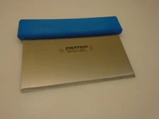 Dexter Hi Heat Blue Handle Grill Scraper 6" Stainless Beveled Edge P94863H New