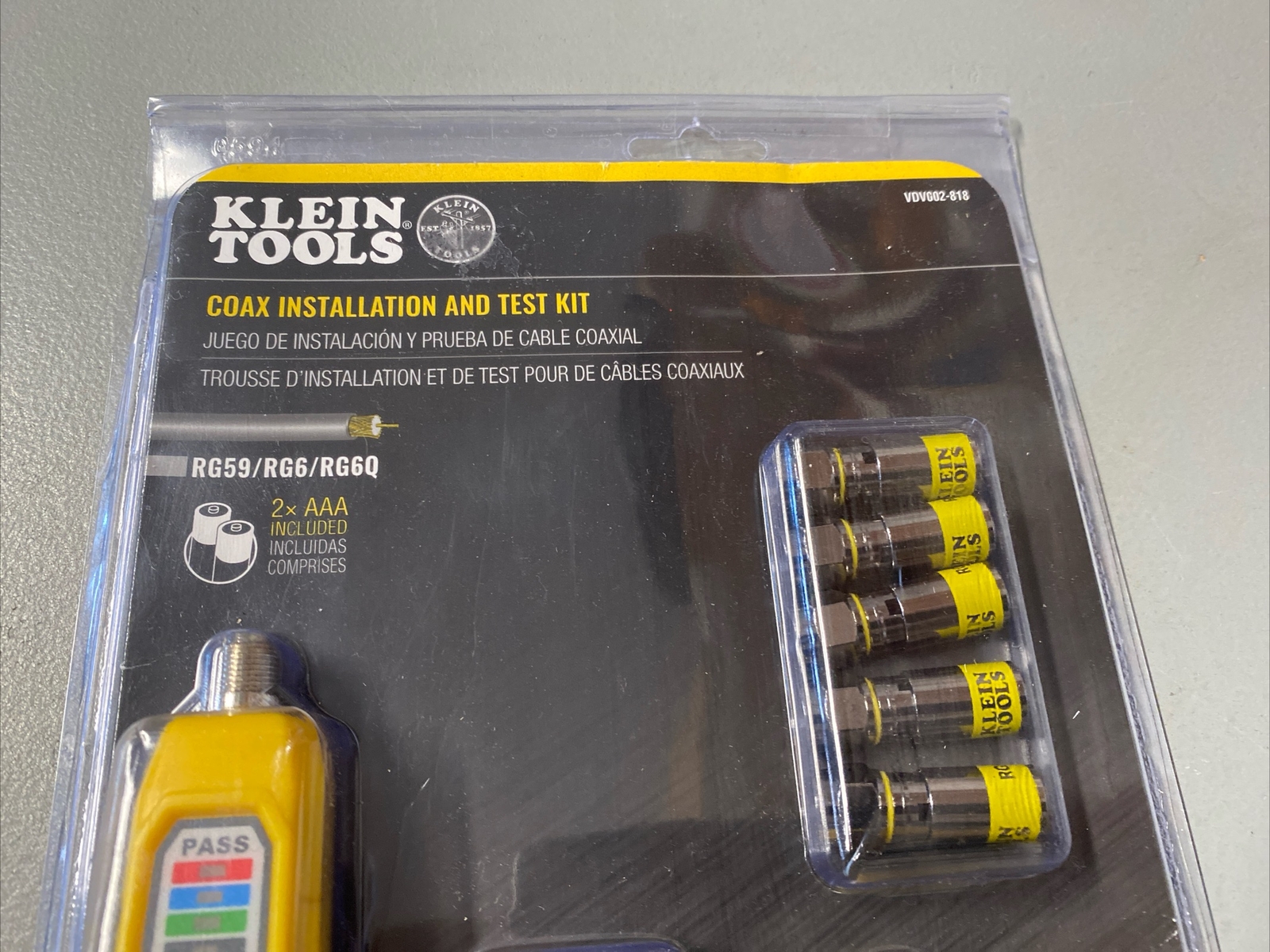 Klein Tools Coax Cable Installation And Test Tool Kit Model VDV002818