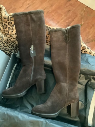 Aquatalia Ibis wetterfeste Stiefel aus Wildleder & Kunstfell Gr. 9 Neu im Karton - Bild 6 von 10