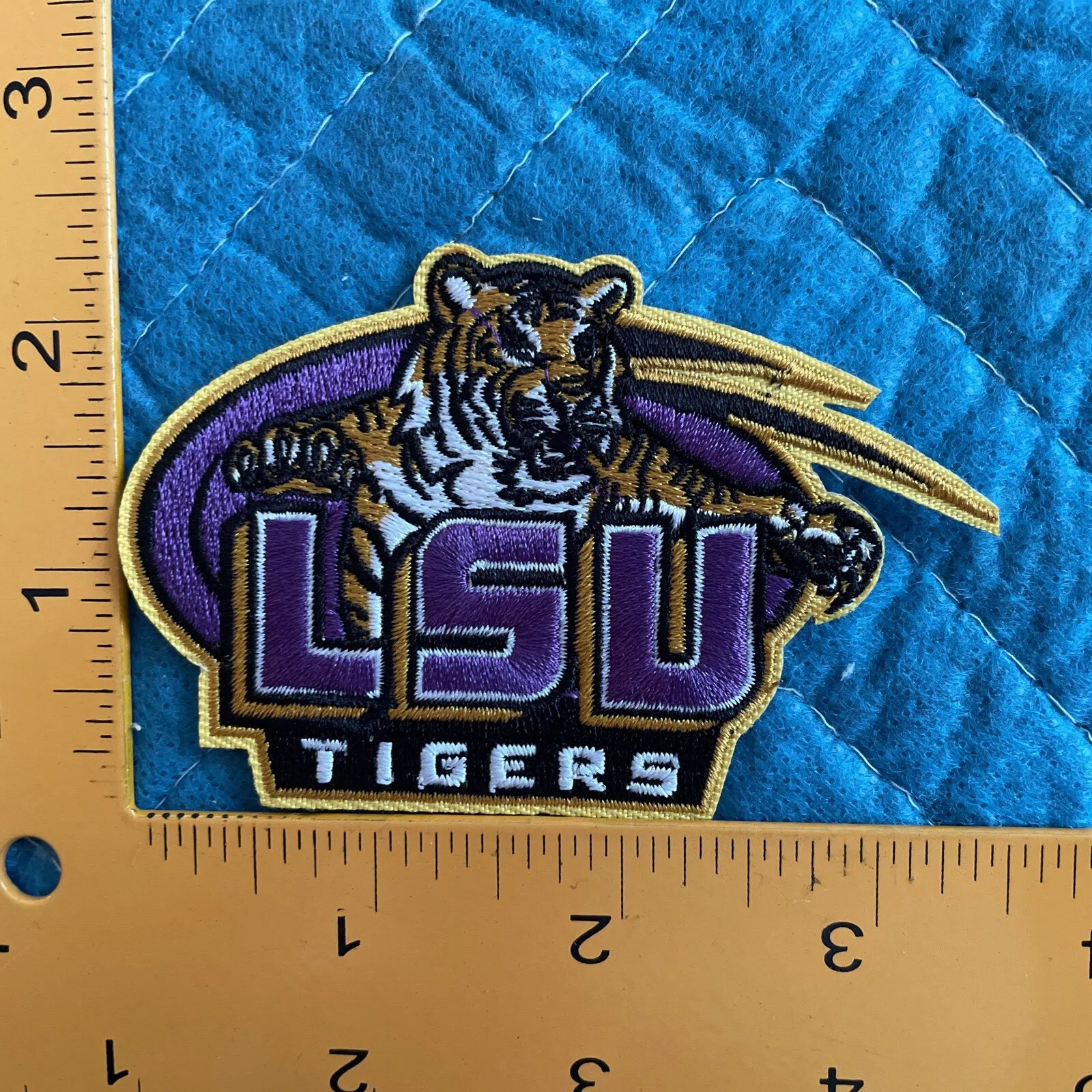 Lsu Patch LSU TIGERS EMBROIDERED IRON ON PATCH 2.25” X 3.5” | eBay