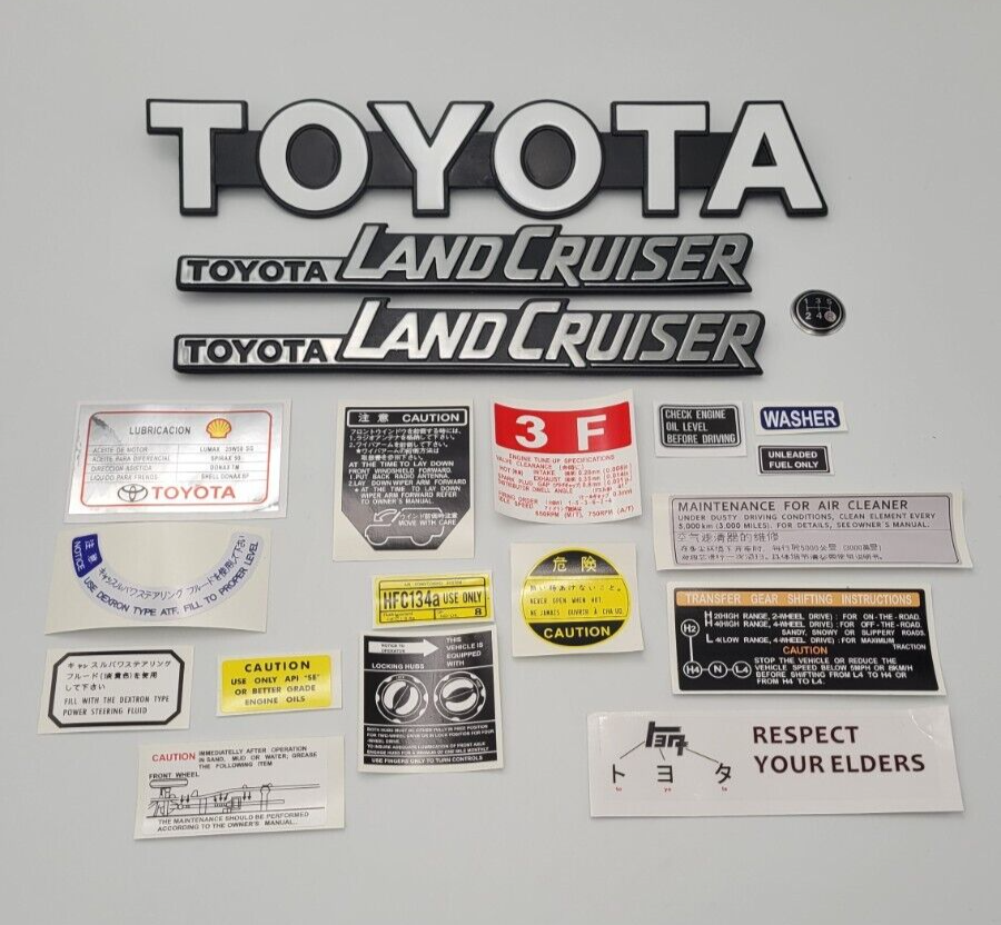 decals and emblems fits Toyota land cruiser fj70 | eBay
