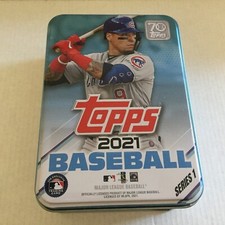 2021 Topps Chicago Cubs Javy Baez Card Holding Tin (Empty No Cards)